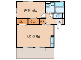 メゾンドール小烏 Ｂ棟の物件間取画像